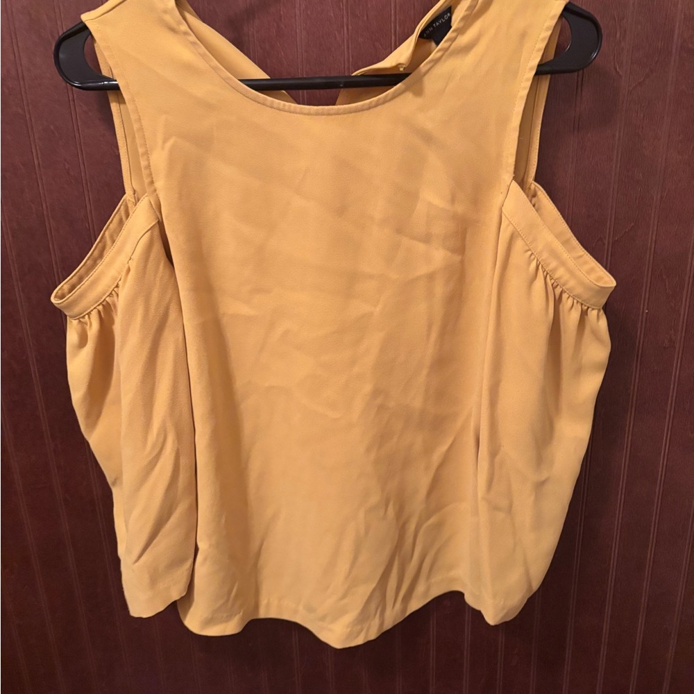 Ann Taylor Mustard Yellow Tank Top